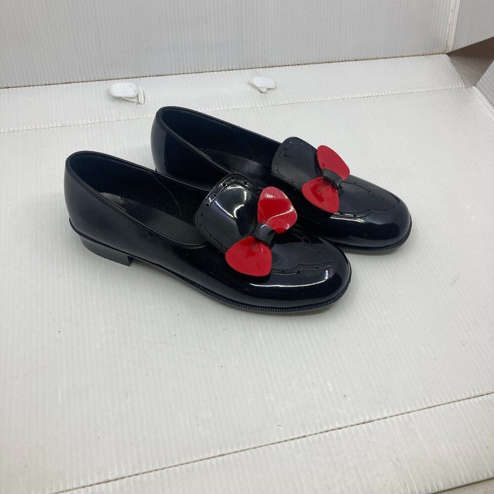 Vtg 1960s NEW DEADSTOCK ballet flat Mary Jane slip-ons children girl sz 2 1/2